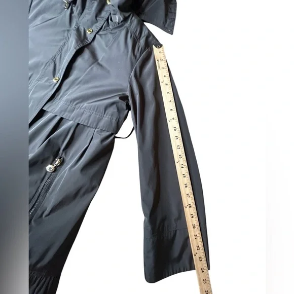 Betsey Johnson Brown Ruffle Edge Coat Size XS *missing hood button - Picture 16 of 16